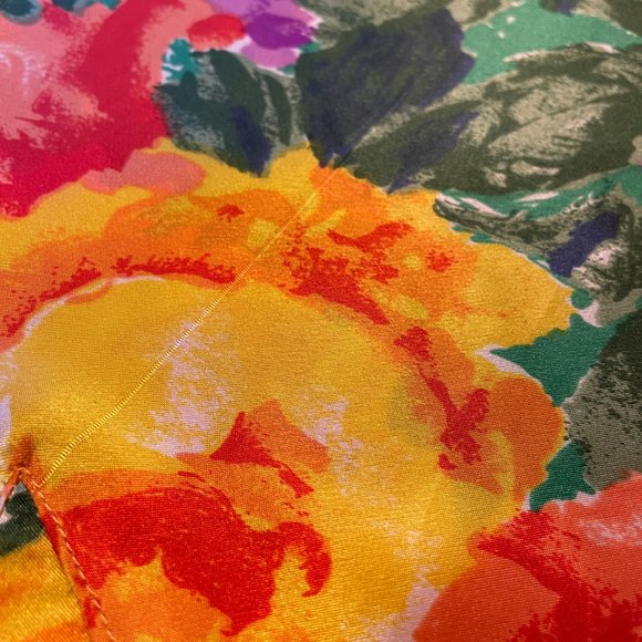 VICTORIA’S SECRET Chemise Nighty Gown Floral Silky Slip Vintage Gold Label FLAW - Picture 6 of 10